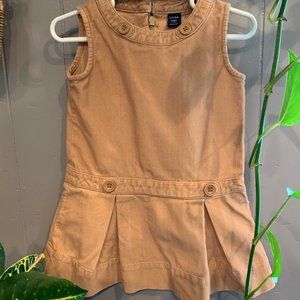 Girls Baby Gap 2T Camel Corduroy Romber, Jumper, Dress.